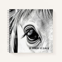 Mirada Equina - Libro de Dibujo en Espiral