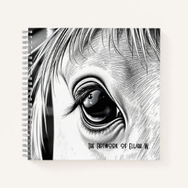 Mirada Equina - Libro de Dibujo en Espiral