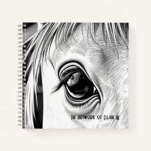 Mirada Equina - Libro de Dibujo en Espiral