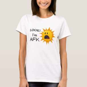 ¡"Mirada! Soy camiseta de AFK" - amarillo