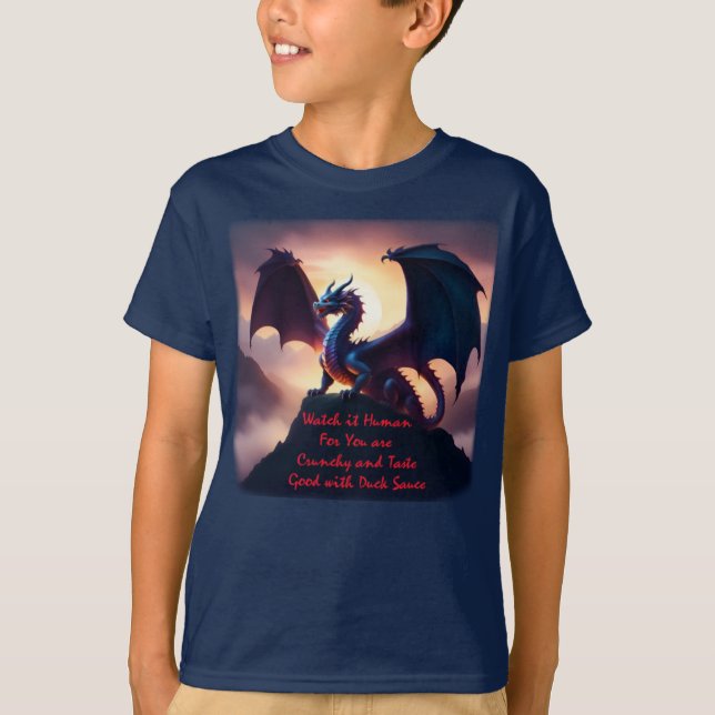 Míralo Humano... Camiseta Dragon (Anverso)