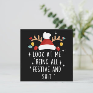 Mírame siendo todo humor festivo navidad sarcástic