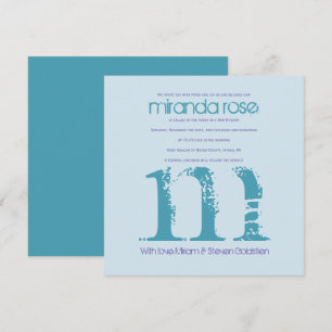 Miranda Rosa - Bat Bar Mitzvah Invitación