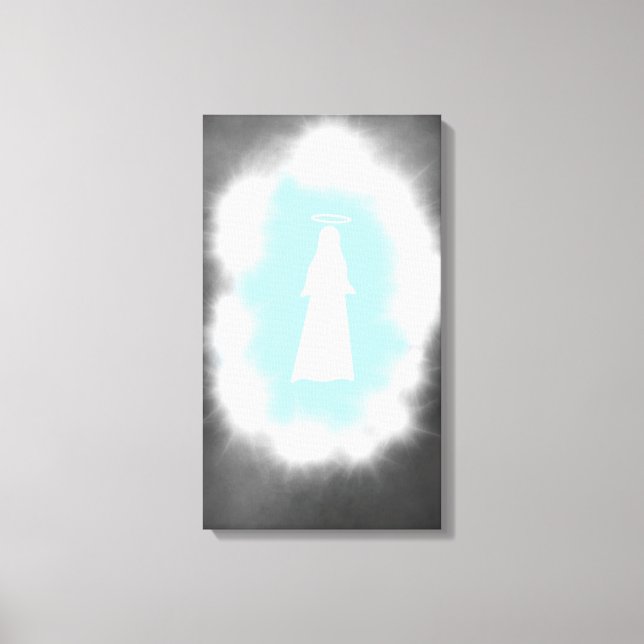 Mirando desde arriba de la impresión de lienzo (Anverso)