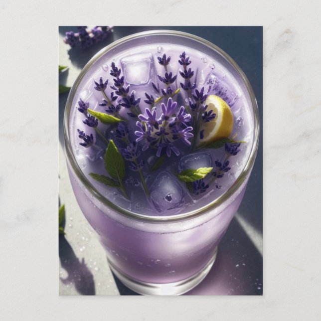 Mirando hacia abajo la postal de Lavender Lemonade (Anverso)
