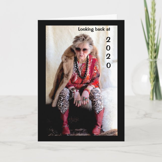 Mirando hacia atrás en 2020 y hacia la tarjeta del (Anverso)