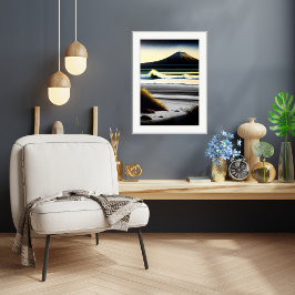 Mirando hacia Egmont - Imprimir arte de lienzo