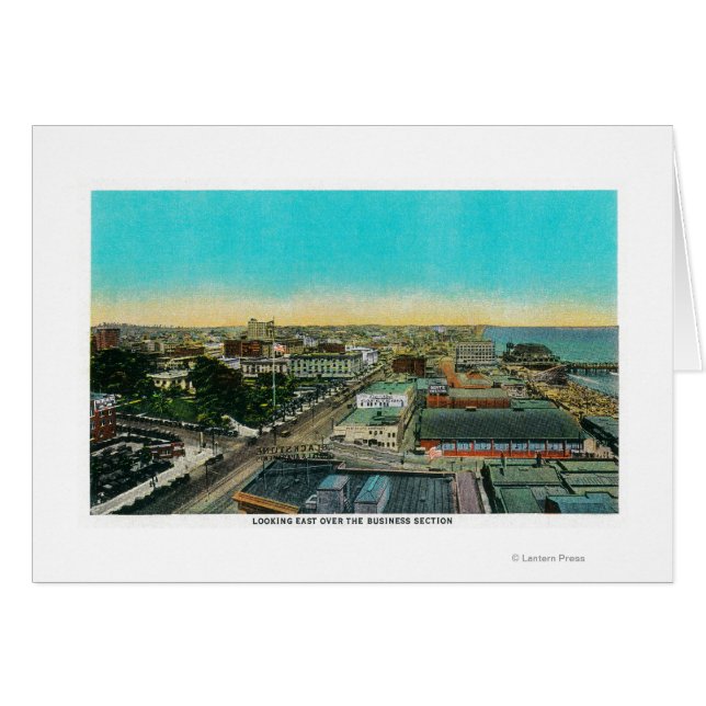 Mirando hacia el Este por la Sección de Negocios,  (Anverso (Horizontal))