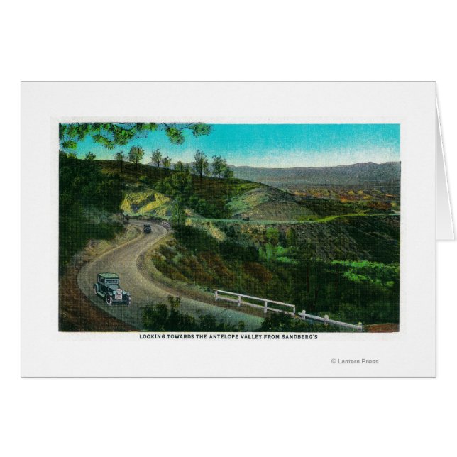 Mirando hacia el valle de Antelope desde Sandberg' (Anverso (Horizontal))