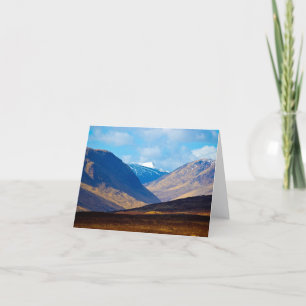 Mirando hacia Glen Etive, Escocia Tarjeta de felic