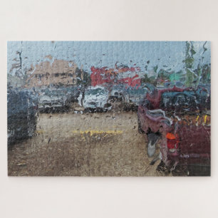 Mirando hacia un día borroso Puzzle
