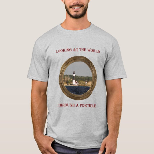 Mirar a través de una camisa de foto de perfil (Anverso)