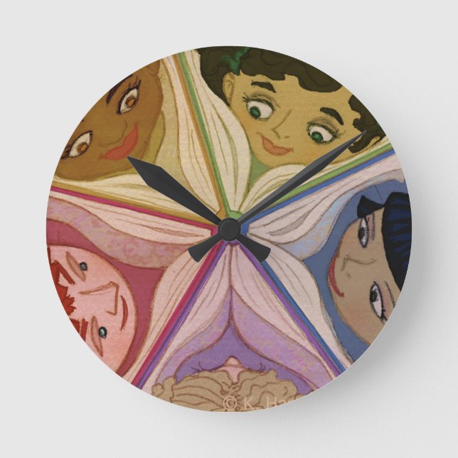 Mirar el reloj de libros (Anverso)