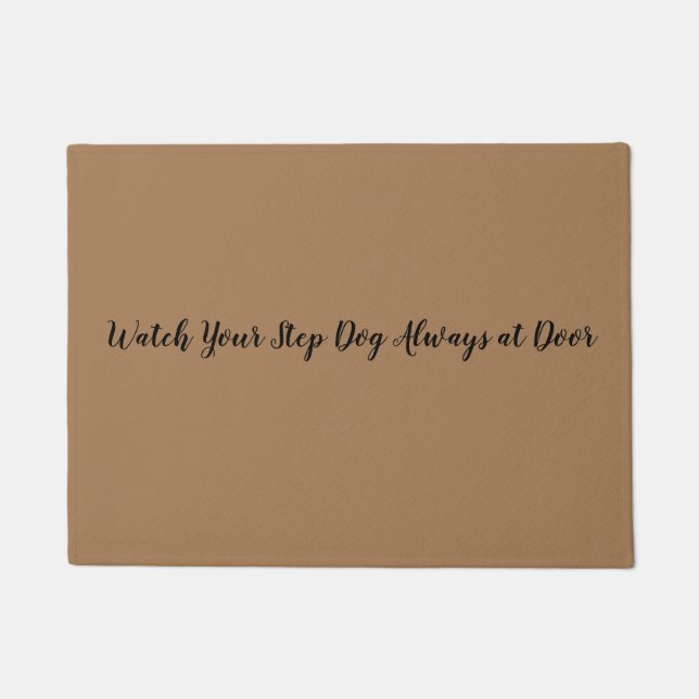 Mire su perro del paso siempre en el felpudo de la (Anverso)