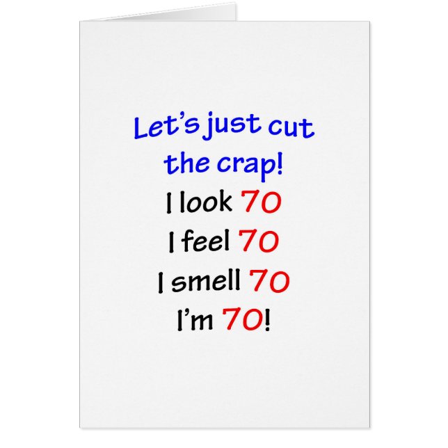 ¡Miro 70, yo siento 70, yo huelo 70, yo soy 70! (Frente)