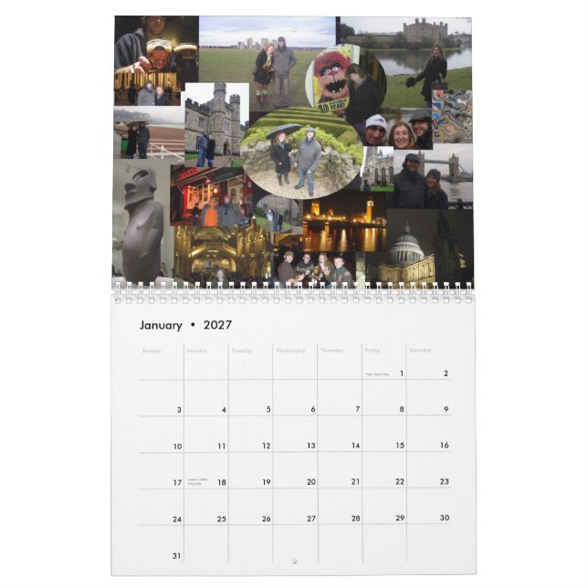 Mis 2010 aventuras, calendario 2011 (Jan 2027)
