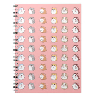 Mis adorables amigos hámsters: Un cuaderno rosa li