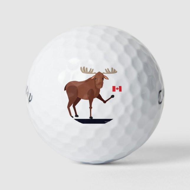 Mis bolas de golf de Moose de Canadá (Anverso)
