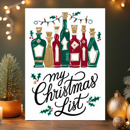 Mis Botellas de Vino de la Lista de Navidad Divert