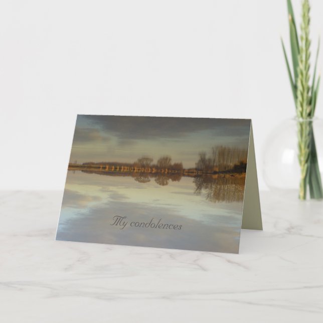 Mis condolencias - tarjeta de felicitación (Anverso)