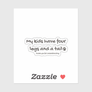 Mis hijos tienen Pegatina de vinilo de corte Perso