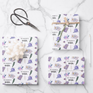 Mis hojas de papel de envolver brujas favoritas