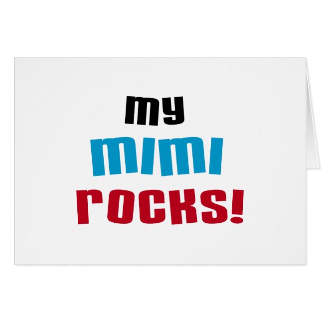 Mis Mimi Rocks camisetas y regalos (Anverso (Horizontal))