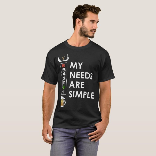 mis necesidades son camisetas simples del (Anverso completo)