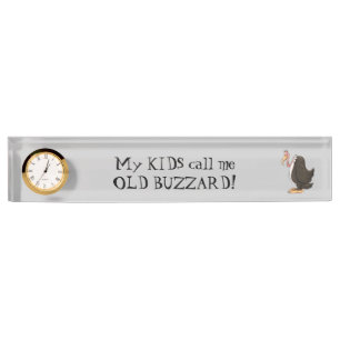Mis niños me llaman placa vieja del escritorio del