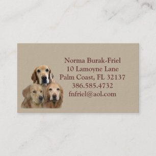 Mis niños tienen tarjeta de visita de 4 piernas