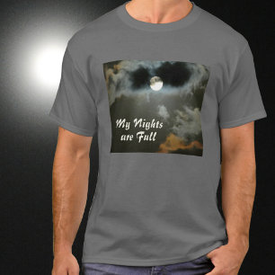 Mis noches son camiseta con turno de noche de luna