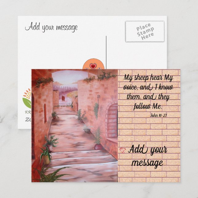 Mis ovejas oyen mi postal de voz (Anverso / Reverso)