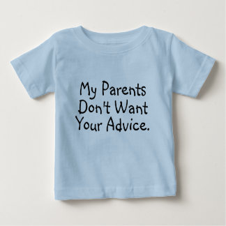 Mis padres no quieren su consejo - camisa infantil
