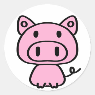 Mis pegatinas de cerdito rosa pequeño