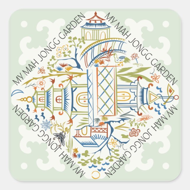 Mis Pegatinas del Jardín Mah Jongg (Anverso)