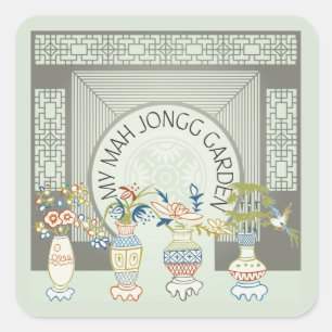 Mis Pegatinas del Jardín Mah Jongg