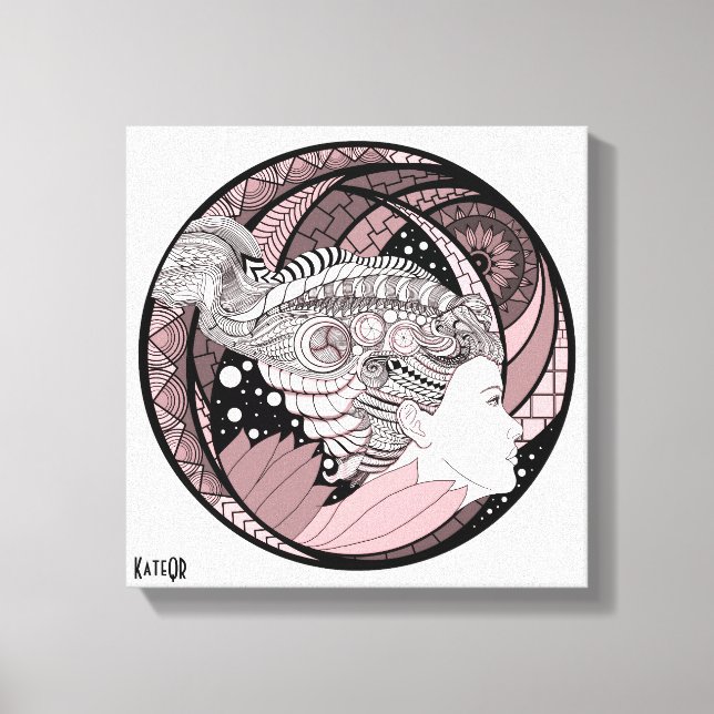 Mis pensamientos. Gráficos abstractos de arte (Anverso)