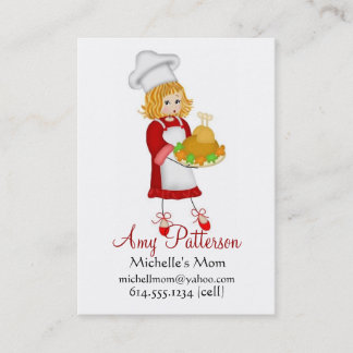 Mis pequeñas tarjetas de la mamá del cocinero del