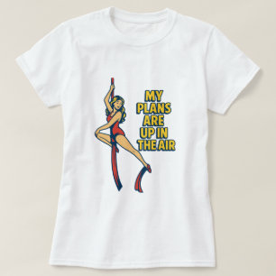 Mis planes están en la camiseta de aire para los p
