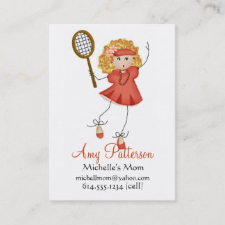 Mis pocas tarjetas de la mamá del jugador de tenis