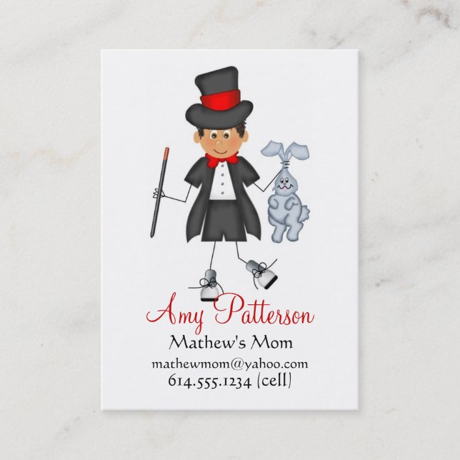 Mis pocas tarjetas de la mamá del mago del futuro (Anverso)