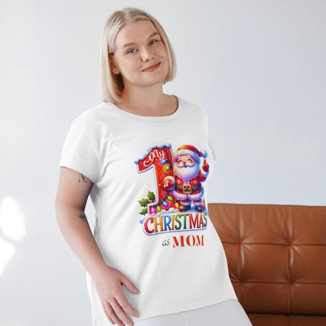 Mis primeras navidades como camiseta de mamá Navid (Subido por el creador)
