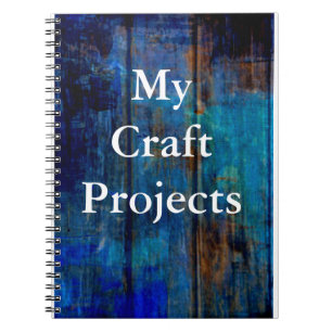Mis proyectos del arte - azul del cuaderno del