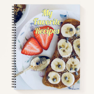 Mis recetas favoritas, cuaderno de fresas