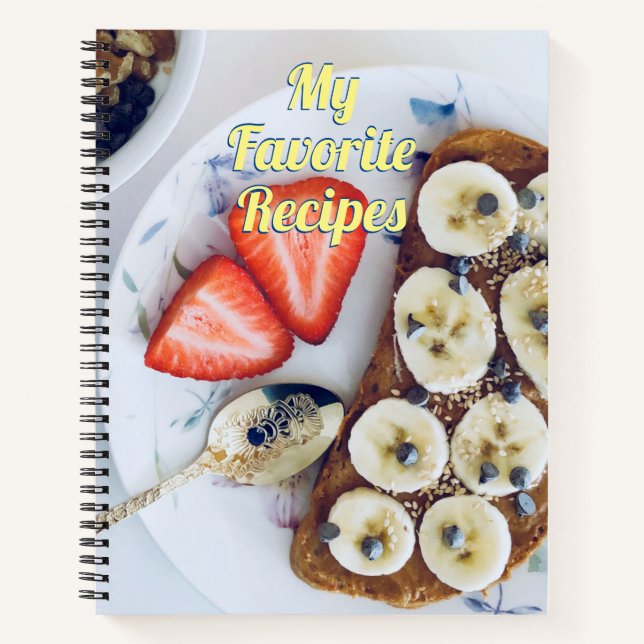 Mis recetas favoritas, cuaderno de fresas (Anverso)