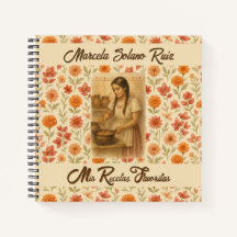 Mis Recetas Favoritas  Cuaderno Rayado