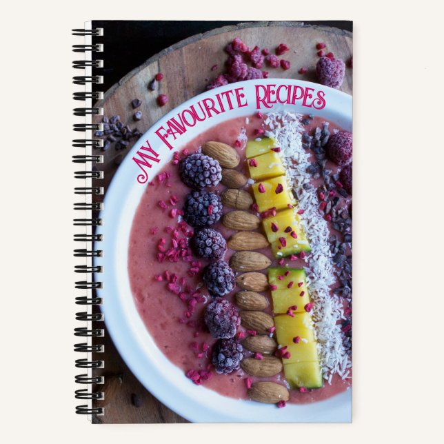 Mis recetas favoritas, rosa , libro de recetas (Anverso)