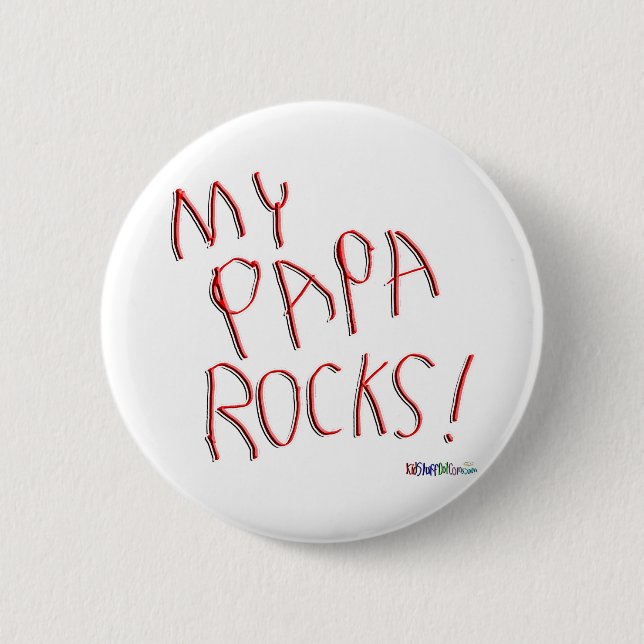 ¡Mis rocas de la papá! Botón (Anverso)