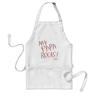 ¡Mis rocas de la papá! Delantal