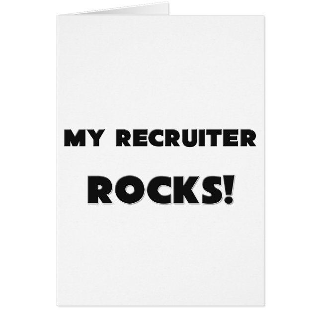 ¡MIS ROCAS del reclutador! (Frente)